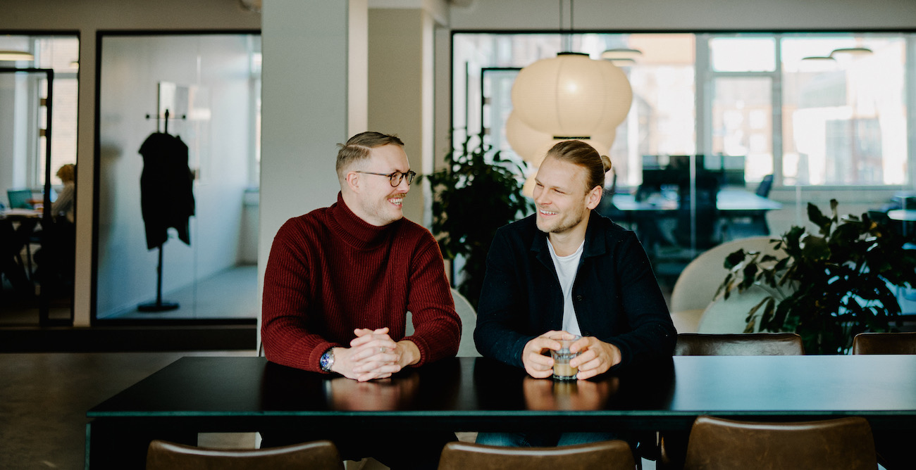 Christian Højbo Møller and Mikkel Sloth Agesen, founders of Zoios