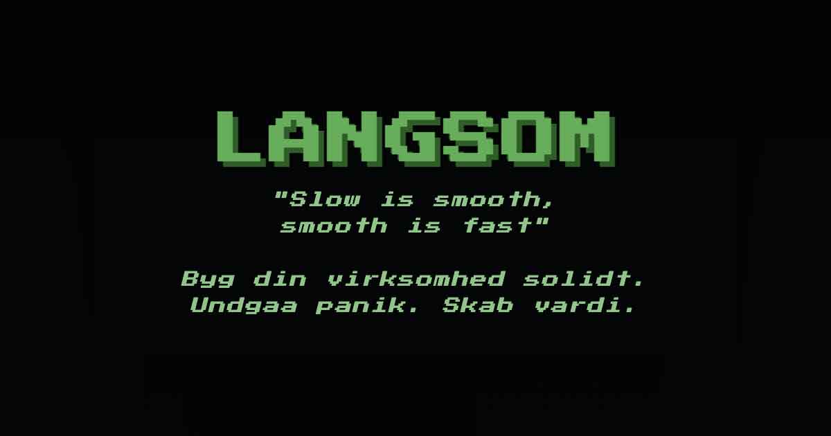 Langsom: The Game